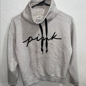 PINK Victoria's Secret Gray Cowl Neck Sweater